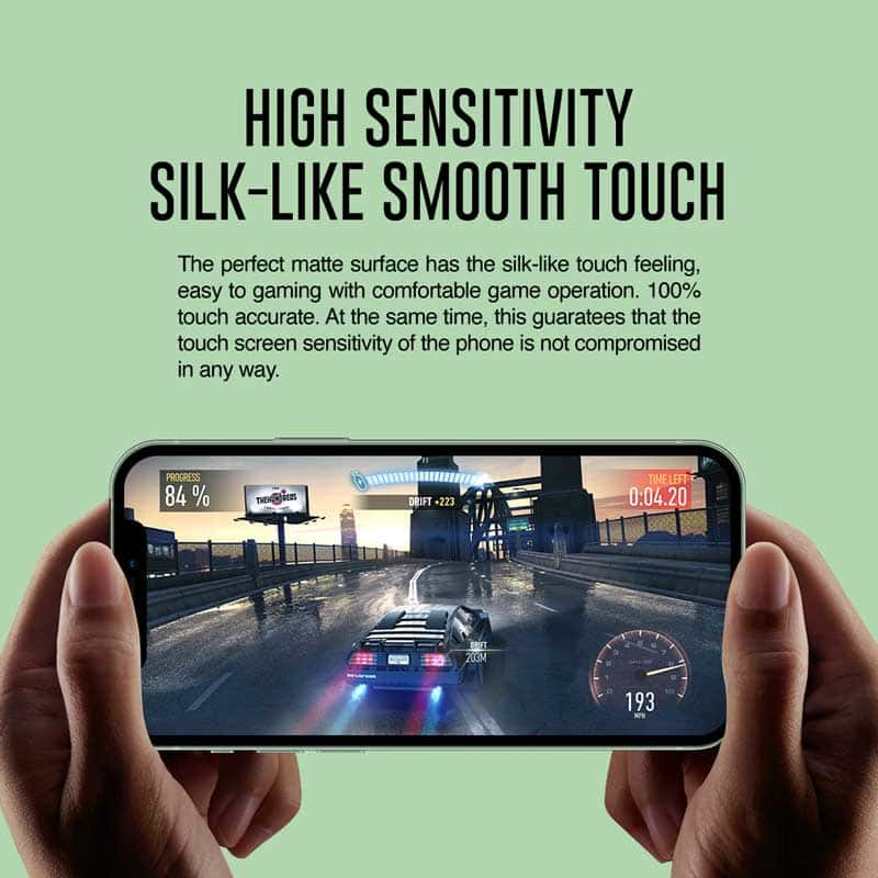 SIEGE GLASTIMATE APPLE iPhone 12 MINI 2.5D FULL COVERAGE TEMPERED GLASS ( ANTI-GLARE MATTE )