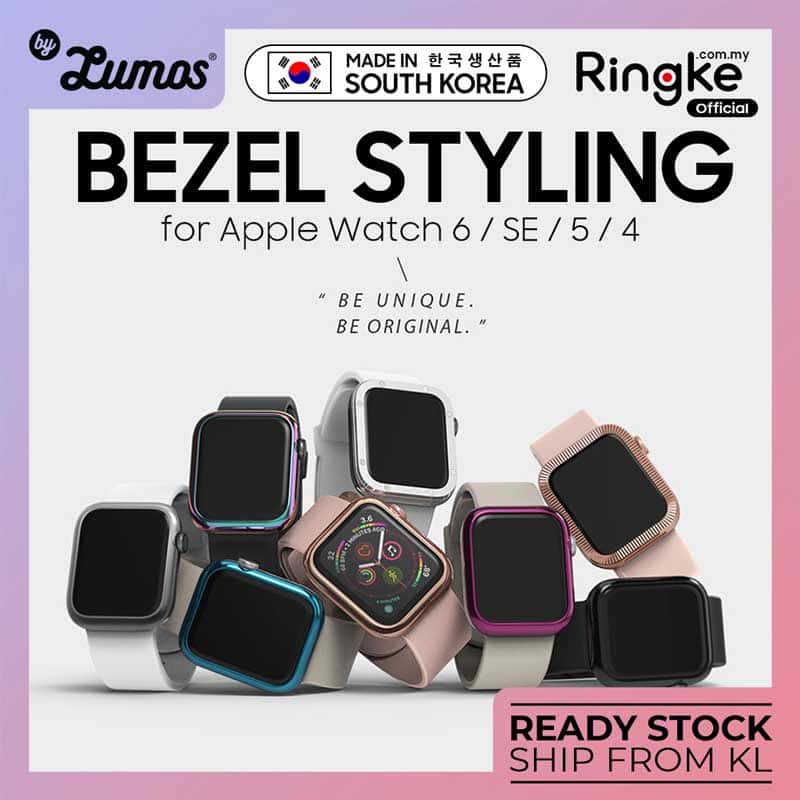 RINGKE BEZEL STYLING for Apple Watch 6 / SE / 5 / 4 – 40 & 44 mm Full Coverage Protective Case