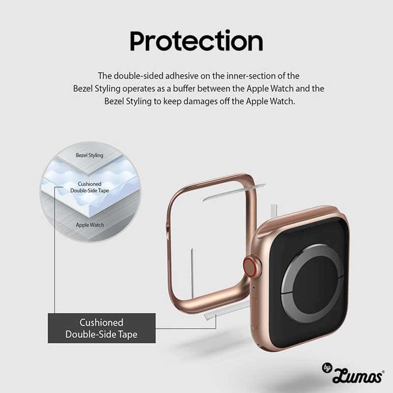 RINGKE BEZEL STYLING for Apple Watch 6 / SE / 5 / 4 – 40 & 44 mm Full Coverage Protective Case