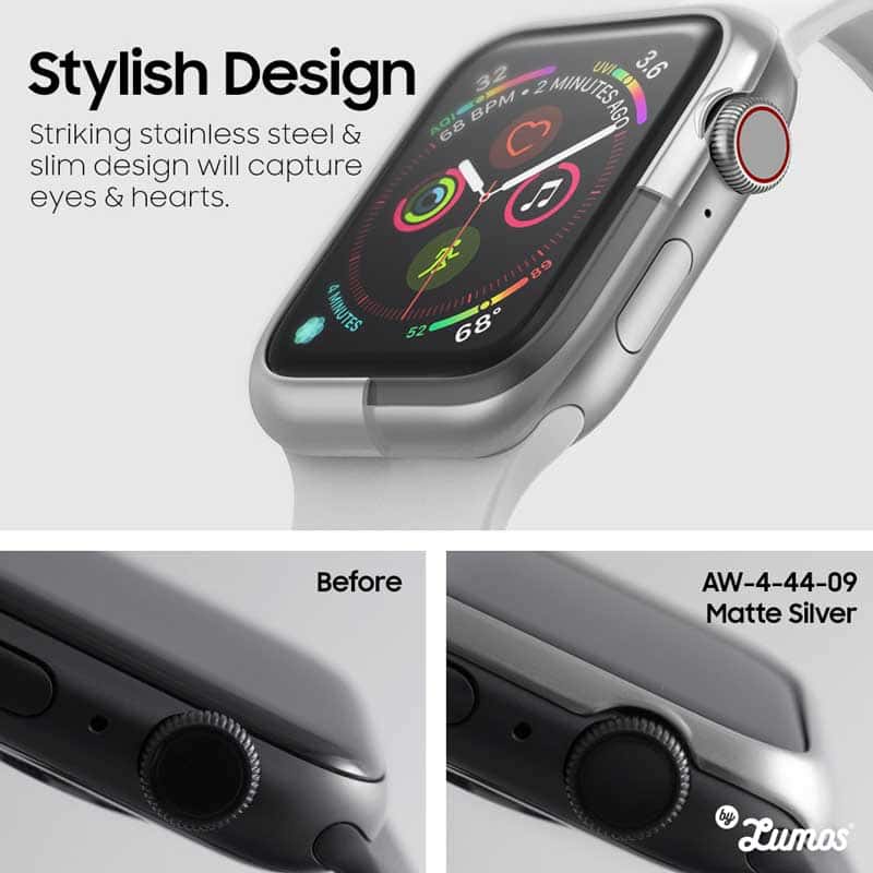 RINGKE BEZEL STYLING for Apple Watch 6 / SE / 5 / 4 – 40 & 44 mm Full Coverage Protective Case
