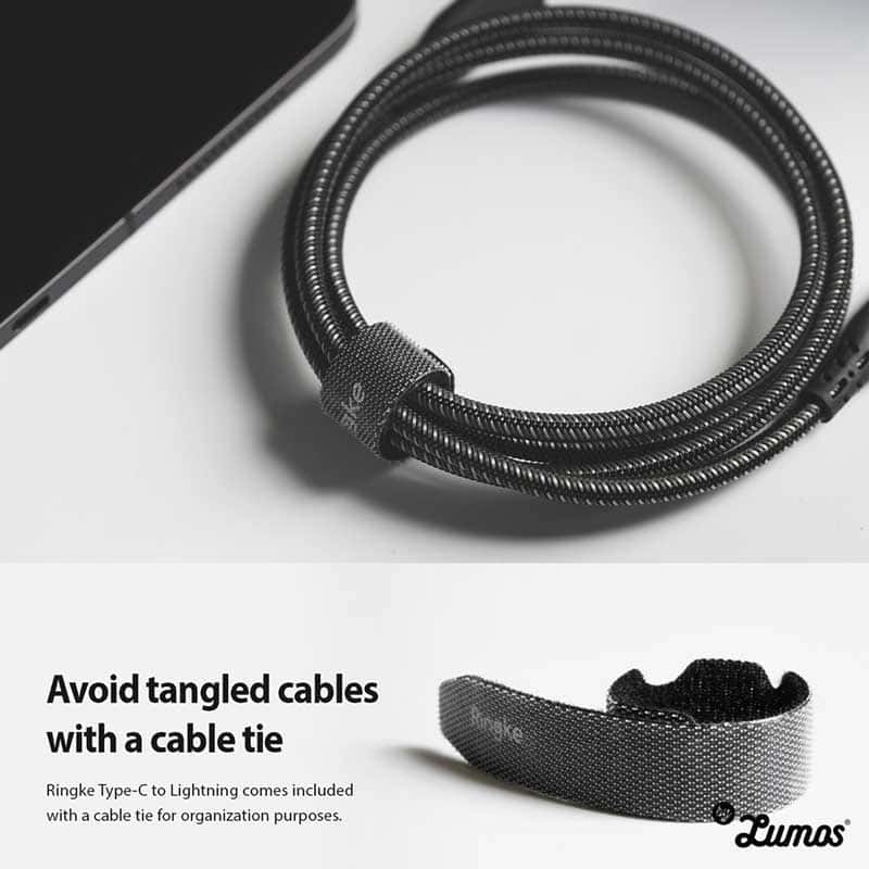 RINGKE USB-C TYPE TO LIGHTNING CABLE, 4ft 120cm 1.2m Sync Cord Compatible with i-Phone i-Pad & i-Pod