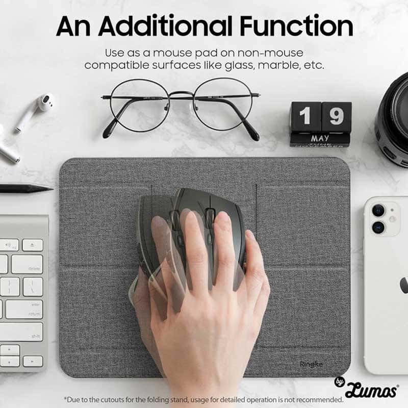 RINGKE INVISIBLE PORTABLE FOLDING STAND 2 for Laptops & Tablet Pcs 2-Stage Fold for Optimal Angle for iPad MacBook etc
