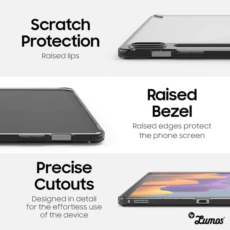 Ringke FUSION Series Case for Samsung Galaxy Tab S7 & Tab S8 Built in Stylus Pen Holder Protective Cover