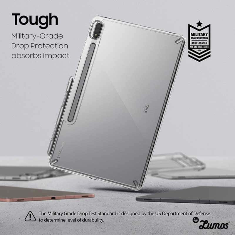 Ringke FUSION Series Case for Samsung Galaxy Tab S7 & Tab S8 Built in Stylus Pen Holder Protective Cover