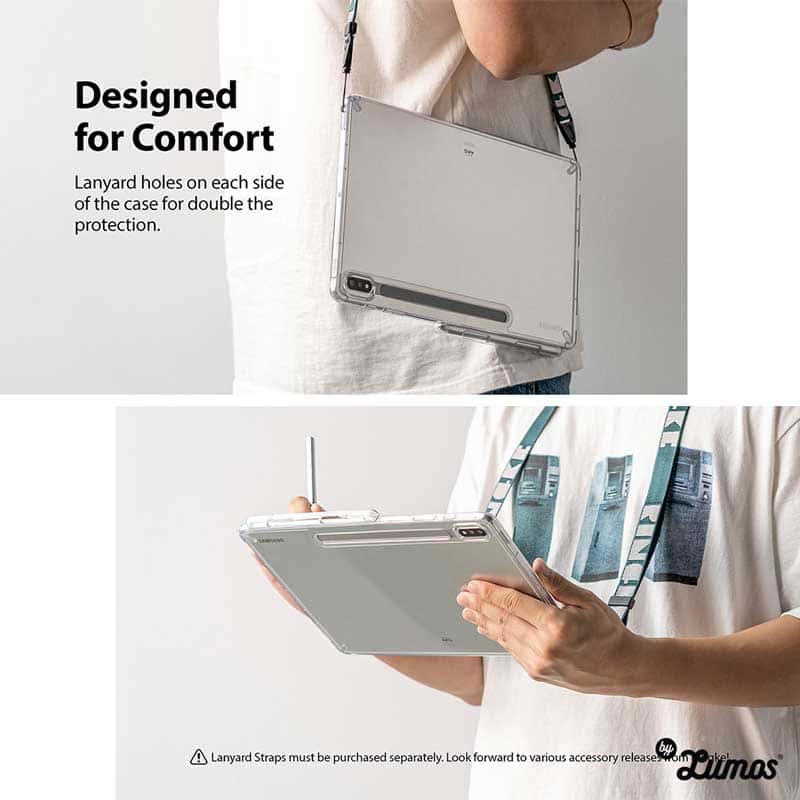 Ringke FUSION Series Case for Samsung Galaxy Tab S7 & Tab S8 Built in Stylus Pen Holder Protective Cover