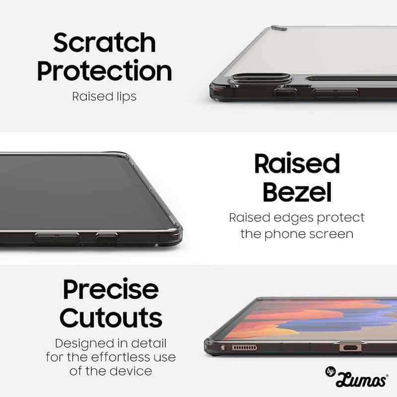 Ringke FUSION Series Case for Samsung Galaxy Tab S7 Plus & Tab S8 Plus Built in Stylus Pen Holder Protective Cover