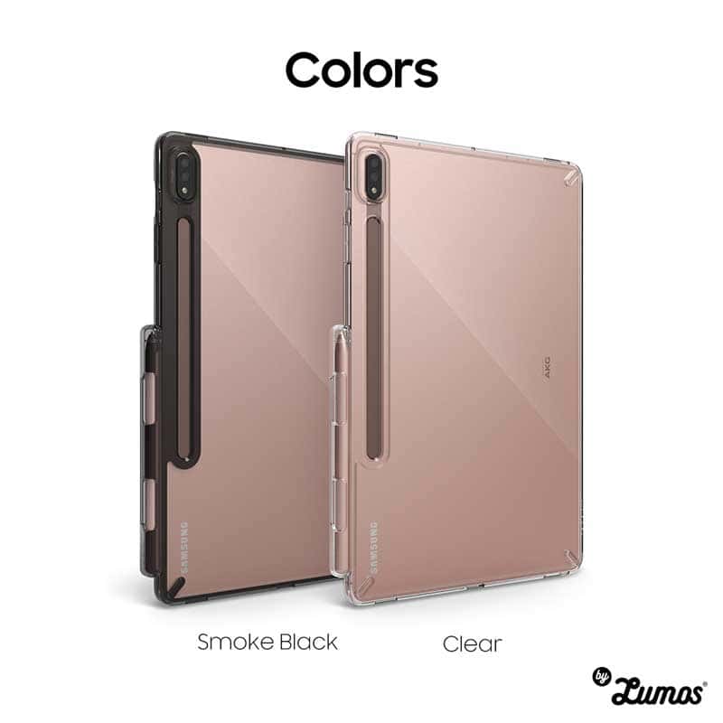 Ringke FUSION Series Case for Samsung Galaxy Tab S7 Plus & Tab S8 Plus Built in Stylus Pen Holder Protective Cover