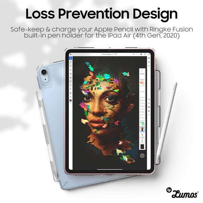 Ringke FUSION Series Case for Apple iPad Air 4 & 5 10.9 inch with Pencil Holder Over Charge Prevention Protective Cover