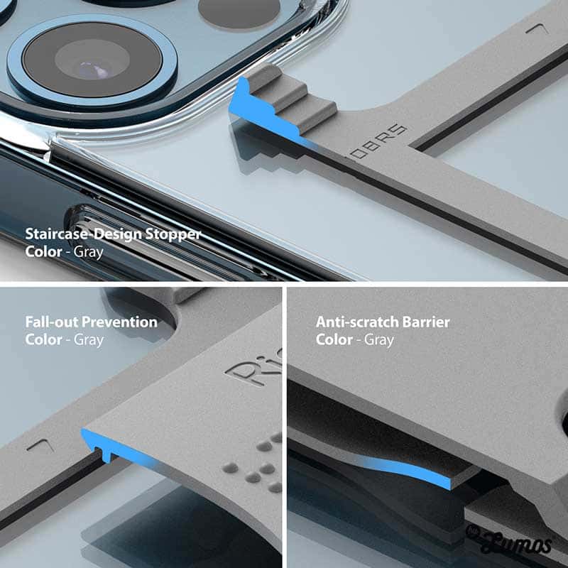 RINGKE SLOT CARD HOLDER 3 CARD STORAGE for Smartphones Adhesive Stick On Minimalist Credit Card Holder Case