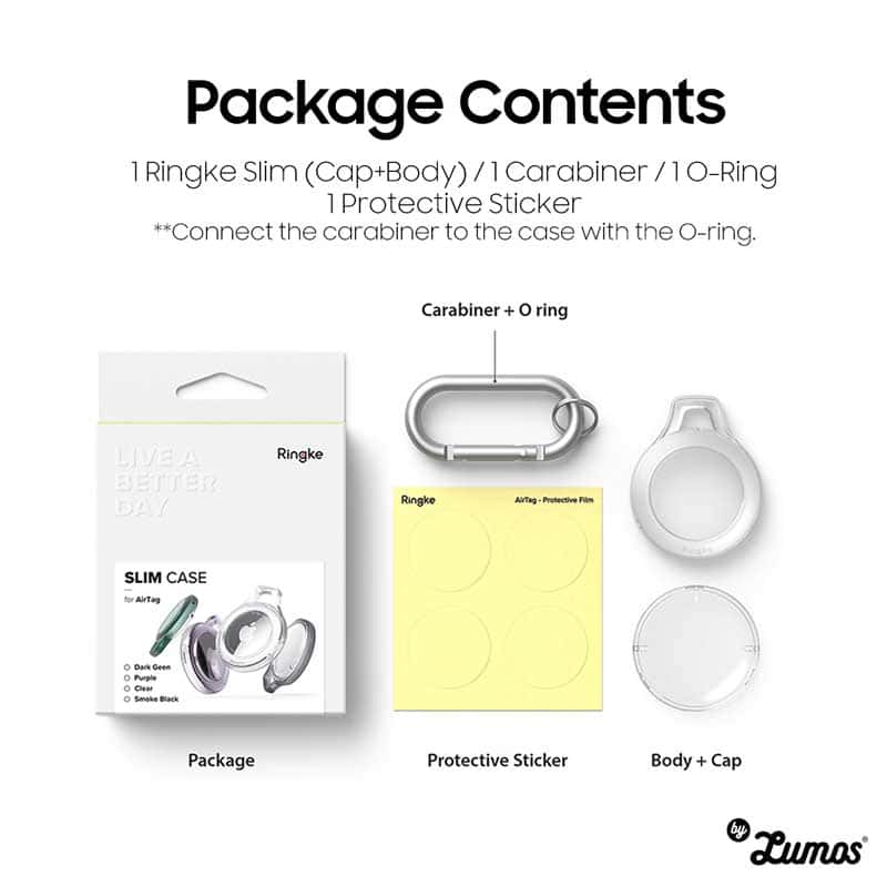RINGKE SLIM FOR APPLE AIRTAG CASE Compact Slim Full Protection ORIGINAL Casing