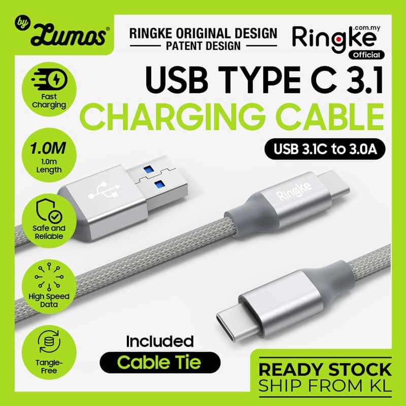 RINGKE USB TYPE C 3.1 CHARGING CABLE Fast charging 1.0m length Superior Charging Speed