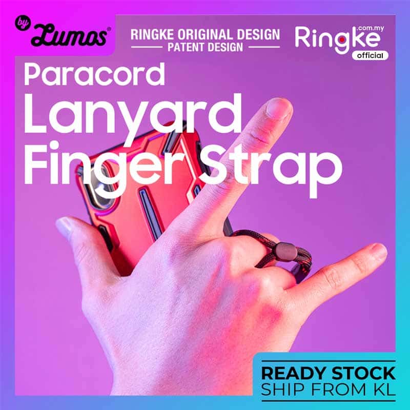 RINGKE PARACORD LANYARD FINGER STRAP for Smartphone Case Cover Camera Pendrive Flash Drive GoPro, Keys, USB