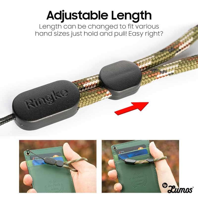 RINGKE PARACORD LANYARD FINGER STRAP for Smartphone Case Cover Camera Pendrive Flash Drive GoPro, Keys, USB