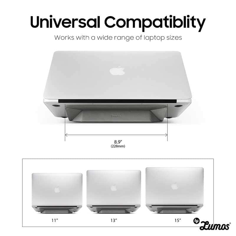 Ringke Portable and Lightweight Laptop Stand for MacBook, Laptops, iPad & Tables Fold for Optimal Angle