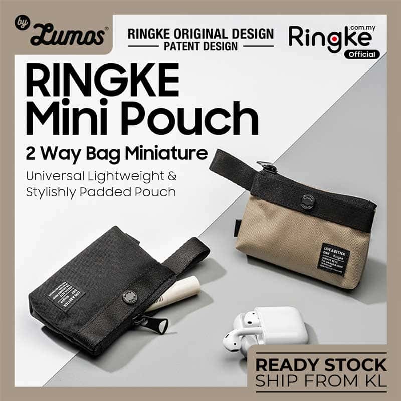 Ringke MINI POUCH 2 Way Bag Miniature Universal Lightweight & Stylishly Padded Pouch