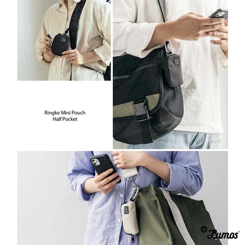 RINGKE HALF POCKET Mini Pouch Universal Lightweight Stylishly Padded Pouch