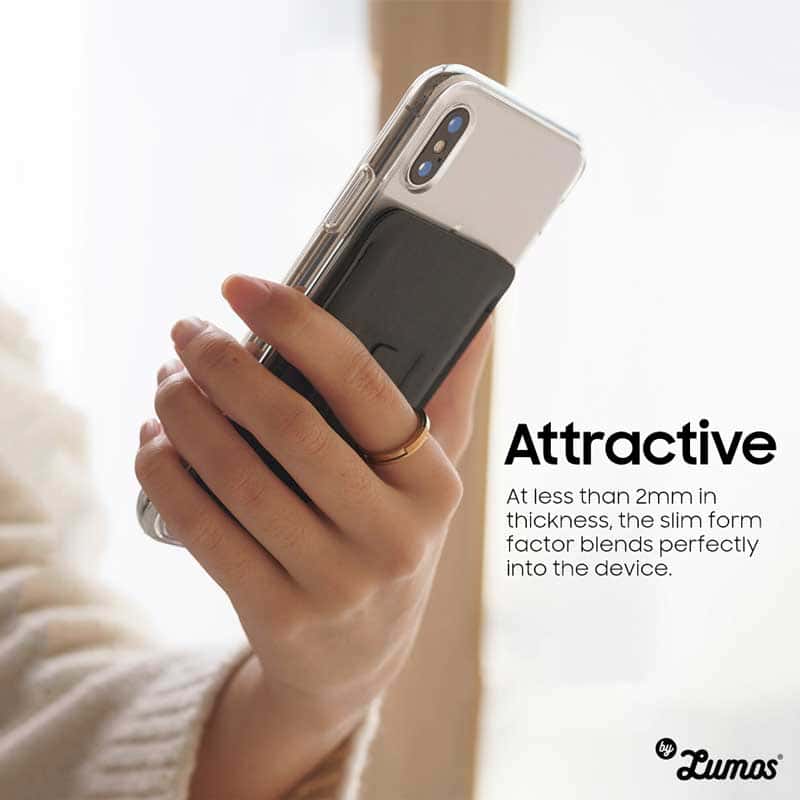RINGKE MULTI CARD HOLDER CARD STORAGE [3-IN-1] for Smartphones Adhesive Stick On Magnetic Phone Stand Holder