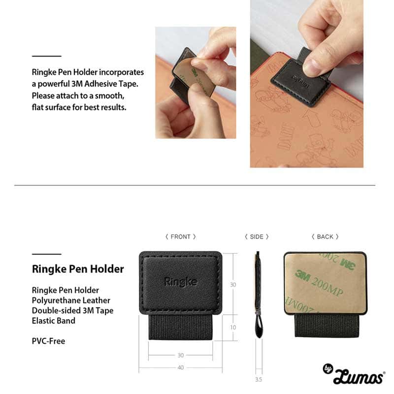 Ringke PEN HOLDER Universal Storage Pen Set For Apple Pencil, Journal, Notebooks, and More