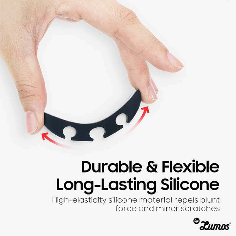 RINGKE SILICON CABLE ORGANIZER [4 PACKS] Various Colourful Silicon Cable Holder Adhesive Wire Holder Accessory