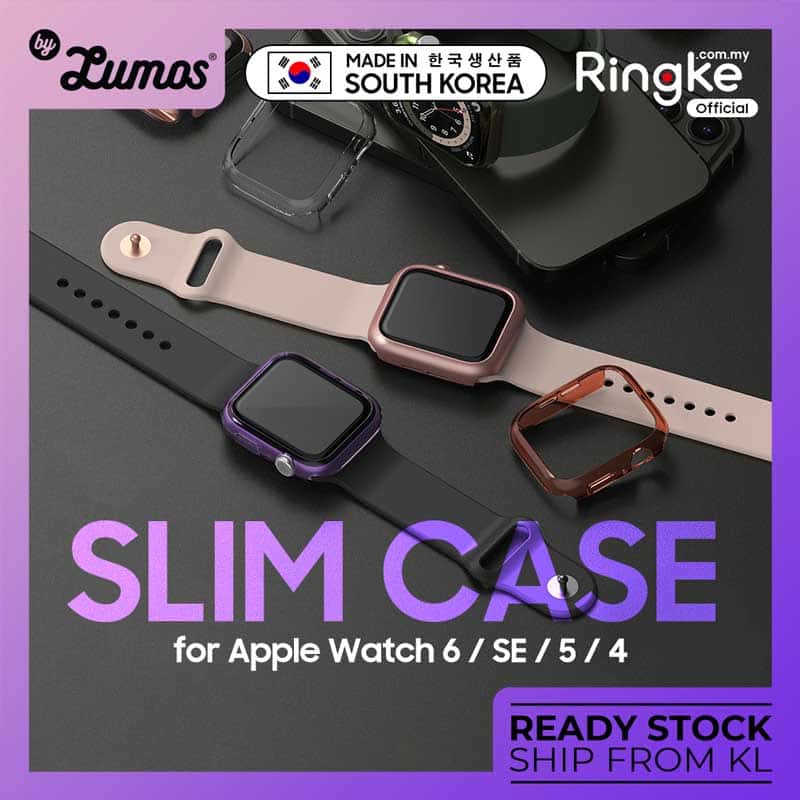 Ringke SLIM CASE for Apple Watch SE/ 6/ 5/ 4 44mm & 40mm Lightweight Thin Scratch Resistant Hard Case Cover