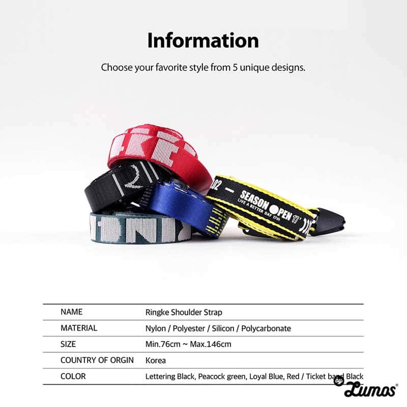 Ringke SHOULDER STRAP DESIGN with Smart Device or Smartphone, Camera, DSLR and All Device