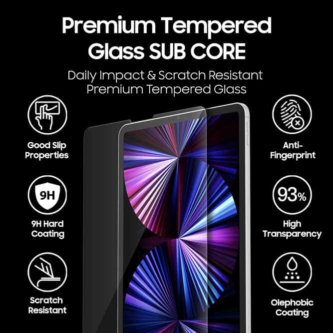 Araree Core iPad Air 4 & 5 10.9 inch / iPad Pro 11& 12.9 inch Tempered Glass