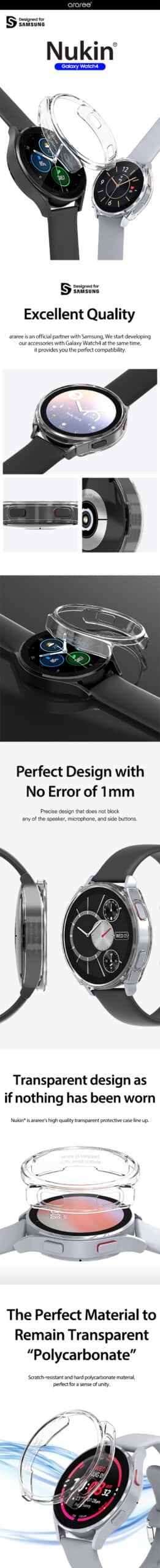 Araree Nukin Series Samsung Galaxy Watch 4 (40 / 44 mm) Hard Cover Case