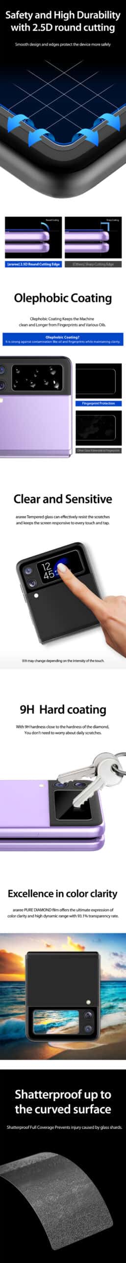 Araree Nukin Samsung Galaxy Z Flip 3 Thin Clear Case