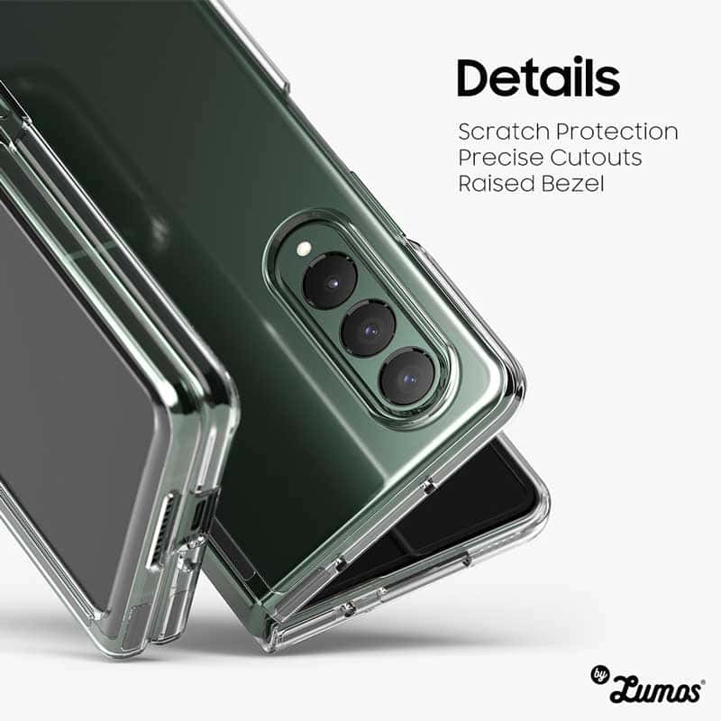 RINGKE SLIM SERIES Samsung Galaxy Z Fold 3 Simple Clear Matte Black Protective Case