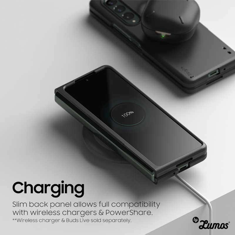 RINGKE SLIM SERIES Samsung Galaxy Z Fold 3 Simple Clear Matte Black Protective Case