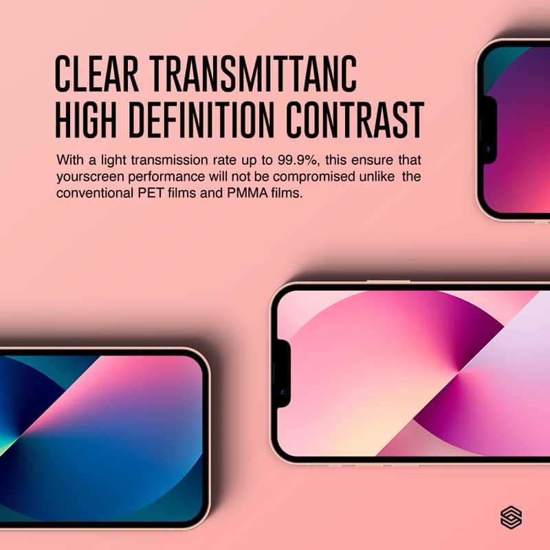 SIEGE GLASTIMATE APPLE iPhone 13 / 13 PRO 2.5D FULL COVERAGE PROTECT HD ( CLEAR ) PREMIUM TEMPERED GLASS SCREEN PROTECTOR