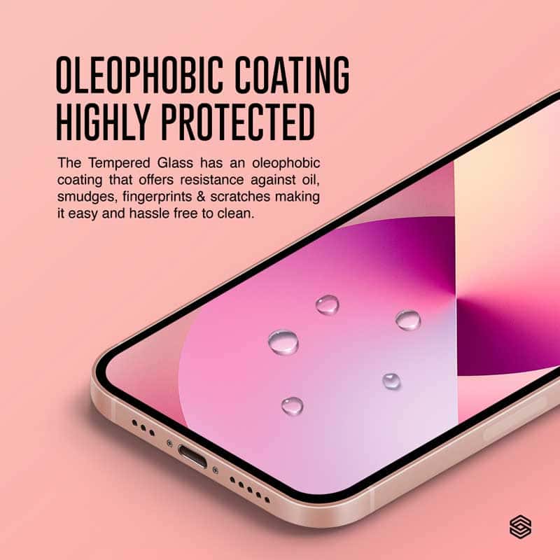 SIEGE GLASTIMATE APPLE iPhone 13 / 13 PRO 2.5D FULL COVERAGE PROTECT HD ( CLEAR ) PREMIUM TEMPERED GLASS SCREEN PROTECTOR