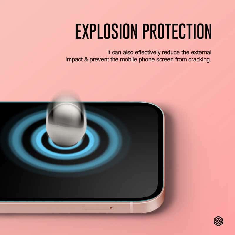 SIEGE GLASTIMATE APPLE iPhone 13 / 13 PRO 2.5D FULL COVERAGE PROTECT HD ( CLEAR ) PREMIUM TEMPERED GLASS SCREEN PROTECTOR