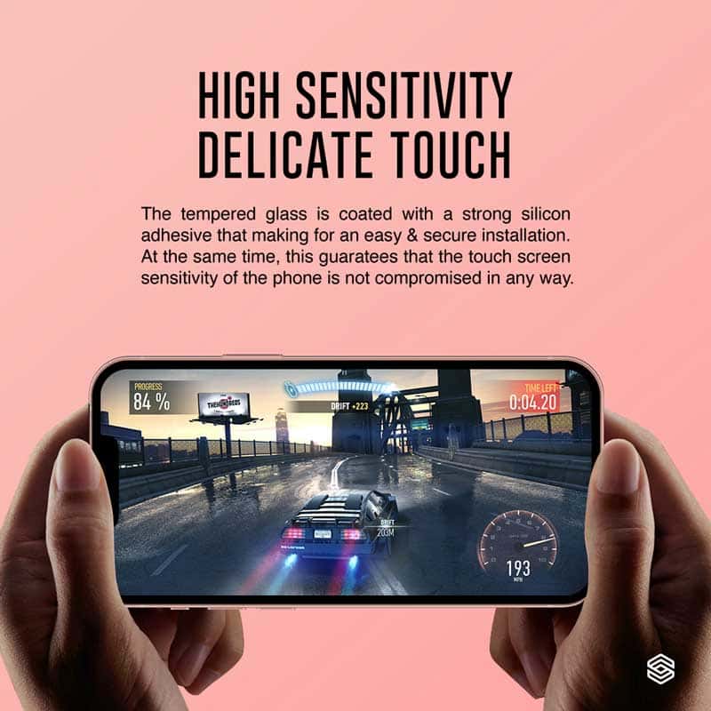 SIEGE GLASTIMATE APPLE iPhone 13 / 13 PRO 2.5D FULL COVERAGE PROTECT HD ( CLEAR ) PREMIUM TEMPERED GLASS SCREEN PROTECTOR