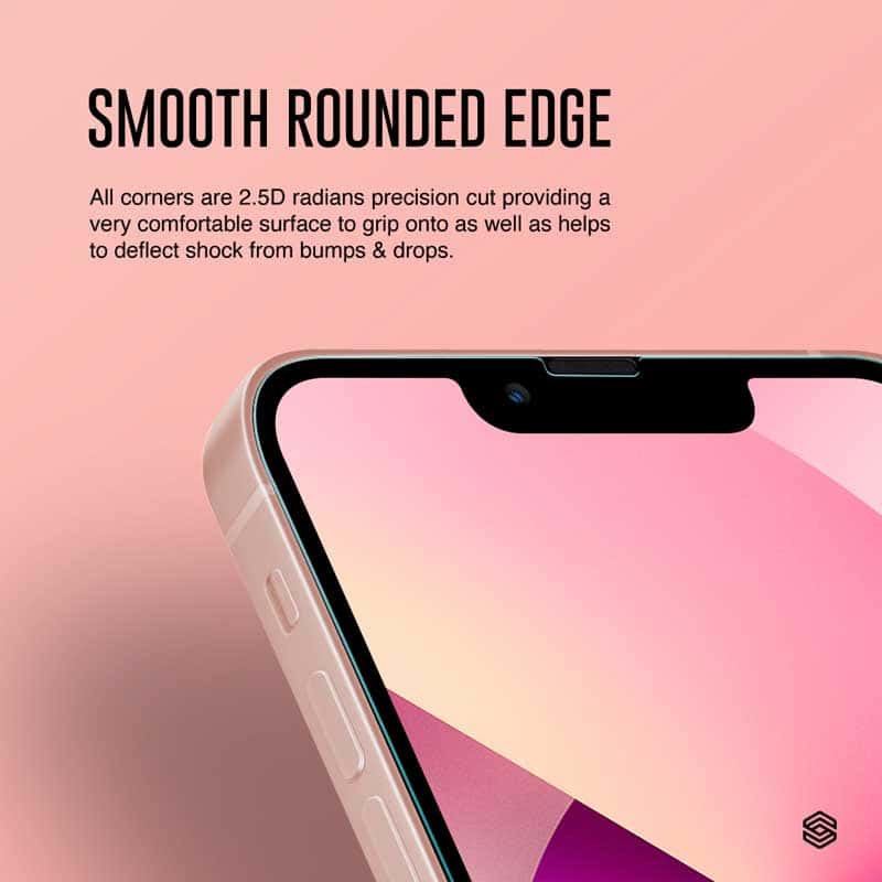 SIEGE GLASTIMATE APPLE iPhone 13 / 13 PRO 2.5D FULL COVERAGE PROTECT HD ( CLEAR ) PREMIUM TEMPERED GLASS SCREEN PROTECTOR