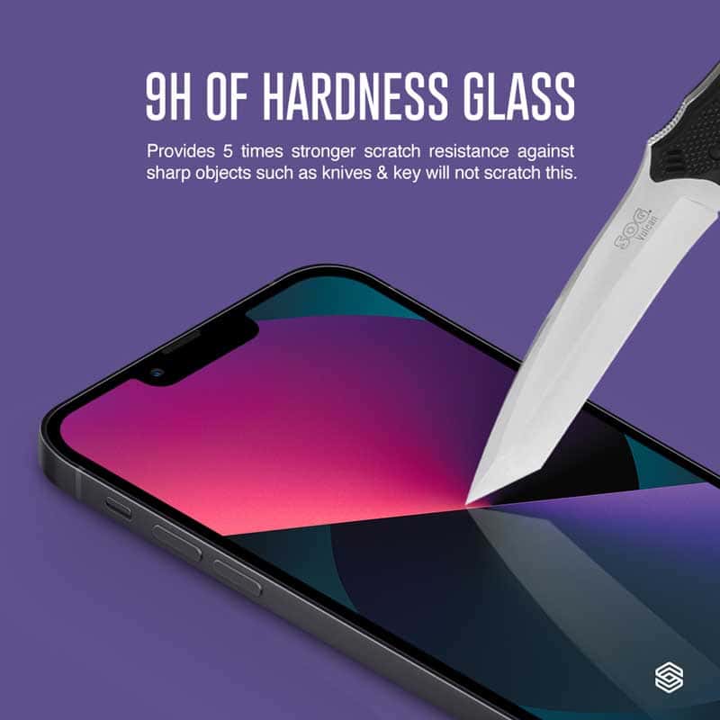 SIEGE GLASTIMATE APPLE iPhone 13 / 13 PRO 2.5D FULL COVERAGE ( PRIVACY ) PREMIUM TEMPERED GLASS SCREEN PROTECTION