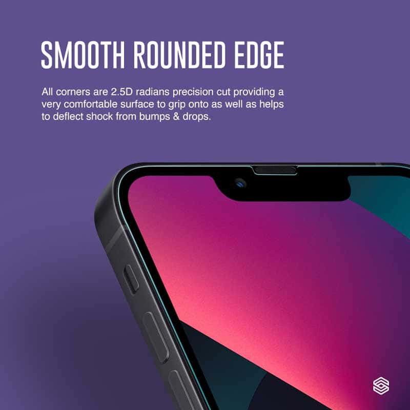 SIEGE GLASTIMATE APPLE iPhone 13 / 13 PRO 2.5D FULL COVERAGE ( PRIVACY ) PREMIUM TEMPERED GLASS SCREEN PROTECTION