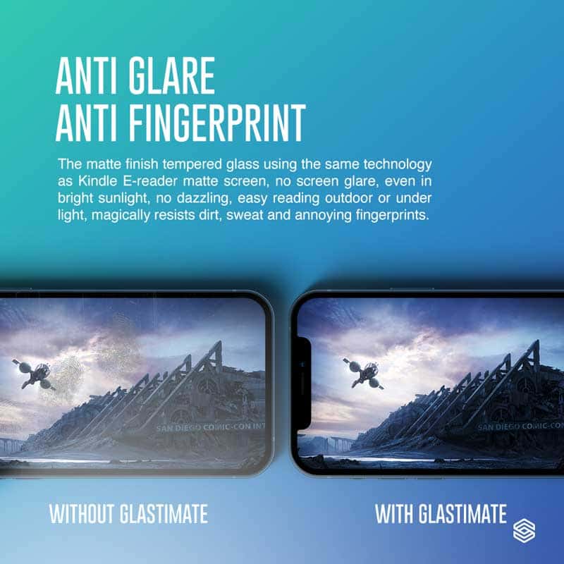 SIEGE GLASTIMATE APPLE iPhone 13 / 13 PRO 2.5D ( PRIVACY – MATTE ) PREMIUM TEMPERED GLASS SCREEN PROTECTION
