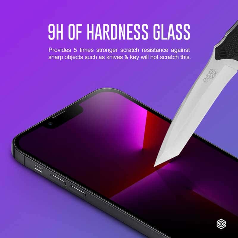 SIEGE GLASTIMATE APPLE iPhone 13 PRO MAX 2.5D FULL COVERAGE ( PRIVACY ) PREMIUM TEMPERED GLASS SCREEN PROTECTION