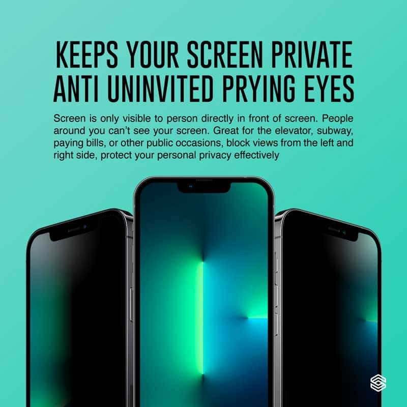 SIEGE GLASTIMATE APPLE iPhone 13 PRO MAX 2.5D ( PRIVACY – MATTE ) PREMIUM TEMPERED GLASS SCREEN PROTECTION