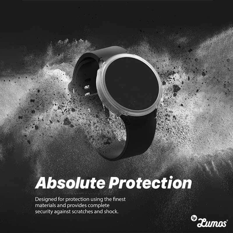 RINGKE AIR SPORTS Galaxy Watch 4 40mm 44mm Case Thin Soft Flexible Rugged TPU Raised Bezel Frame Protective Button