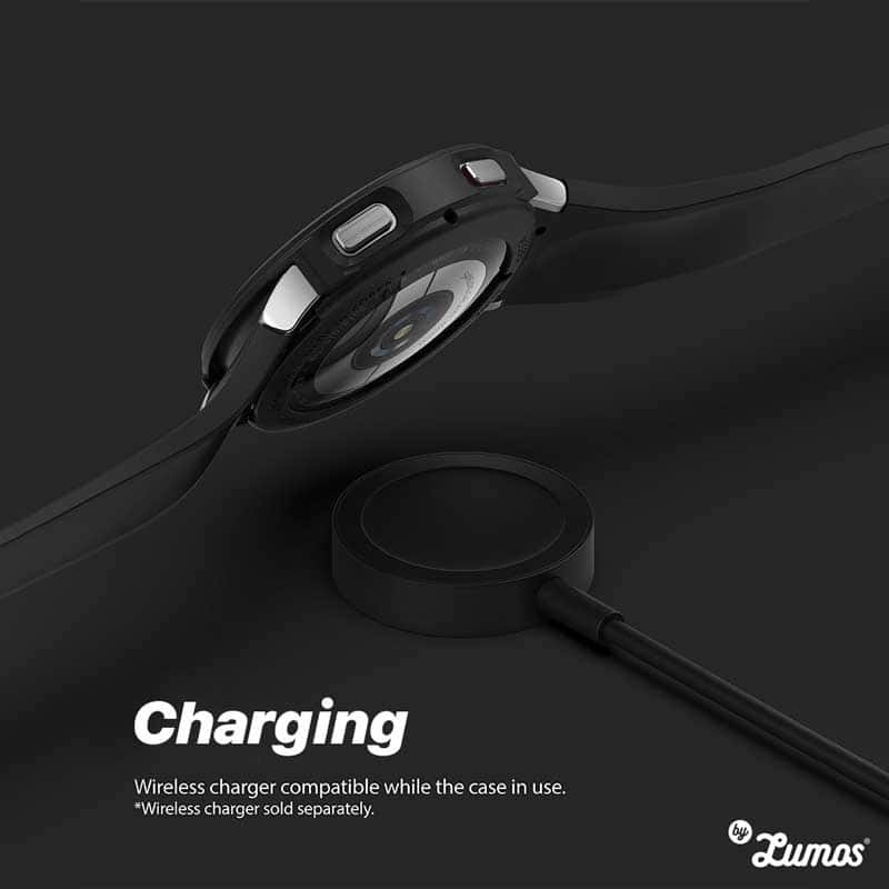 RINGKE AIR SPORTS Galaxy Watch 4 40mm 44mm Case Thin Soft Flexible Rugged TPU Raised Bezel Frame Protective Button