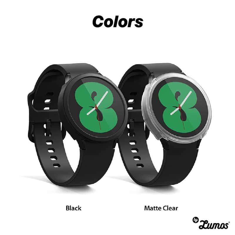RINGKE AIR SPORTS Galaxy Watch 4 40mm 44mm Case Thin Soft Flexible Rugged TPU Raised Bezel Frame Protective Button