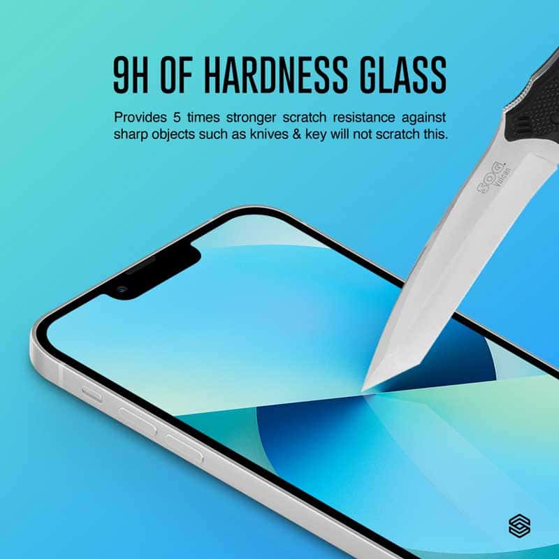SIEGE GLASTIMATE APPLE iPhone 13 MINI 2.5D FULL COVERAGE PROTECT HD ( CLEAR )PREMIUM TEMPERED GLASS SCREEN PROTECTOR