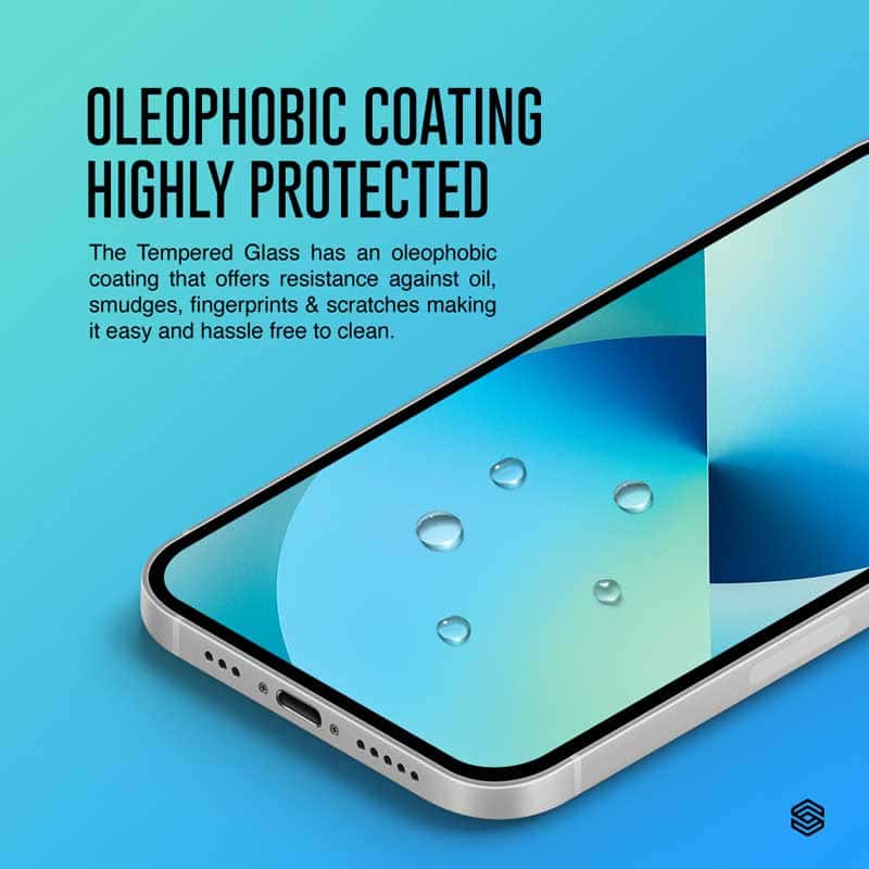 SIEGE GLASTIMATE APPLE iPhone 13 MINI 2.5D FULL COVERAGE PROTECT HD ( CLEAR )PREMIUM TEMPERED GLASS SCREEN PROTECTOR