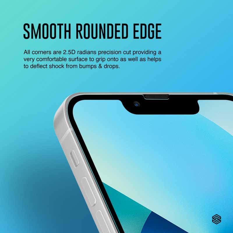 SIEGE GLASTIMATE APPLE iPhone 13 MINI 2.5D FULL COVERAGE PROTECT HD ( CLEAR )PREMIUM TEMPERED GLASS SCREEN PROTECTOR