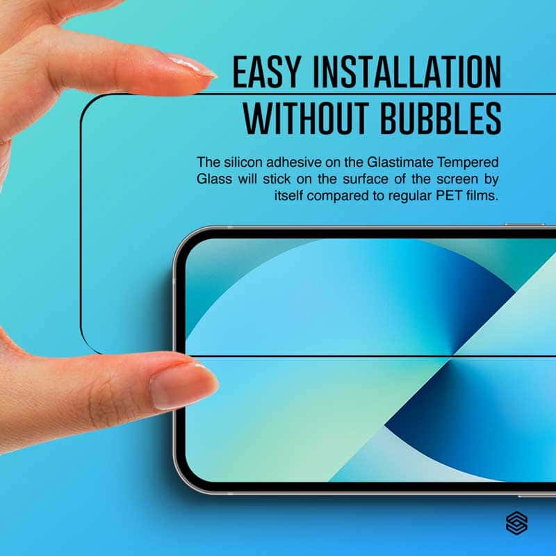 SIEGE GLASTIMATE APPLE iPhone 13 MINI 2.5D FULL COVERAGE PROTECT HD ( CLEAR )PREMIUM TEMPERED GLASS SCREEN PROTECTOR