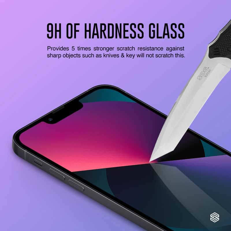 SIEGE GLASTIMATE APPLE iPhone 13 MINI 2.5D FULL COVERAGE ( PRIVACY ) PREMIUM TEMPERED GLASS SCREEN PROTECTION