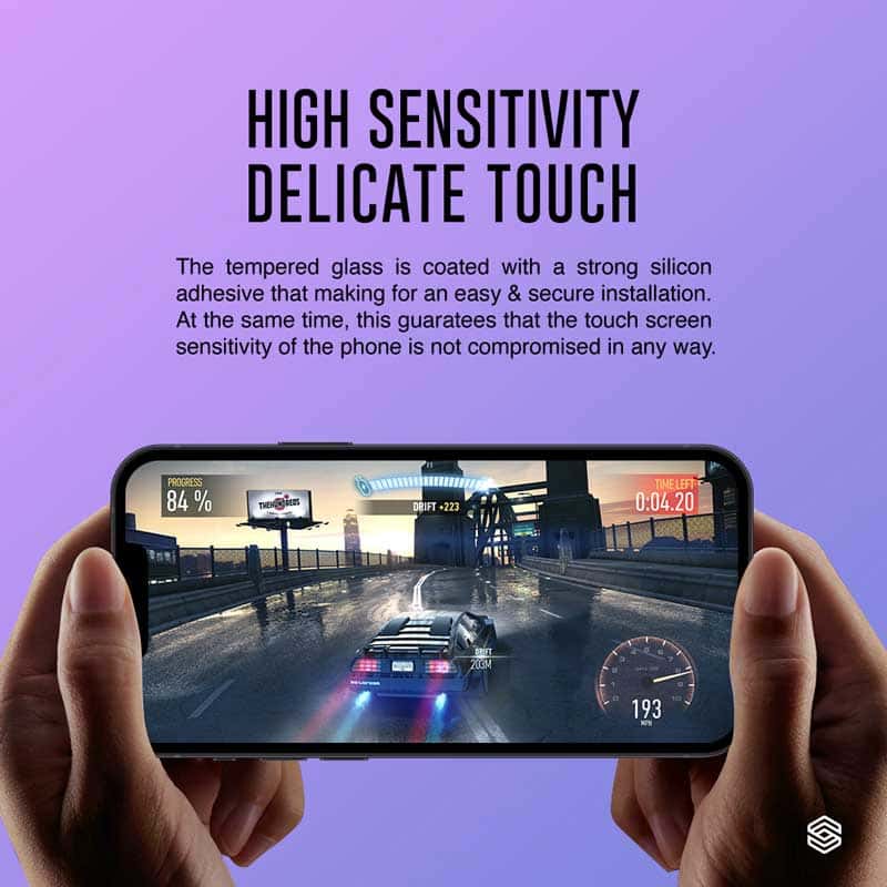 SIEGE GLASTIMATE APPLE iPhone 13 MINI 2.5D FULL COVERAGE ( PRIVACY ) PREMIUM TEMPERED GLASS SCREEN PROTECTION