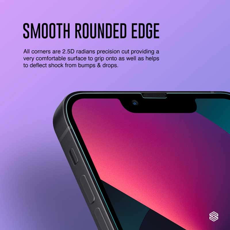 SIEGE GLASTIMATE APPLE iPhone 13 MINI 2.5D FULL COVERAGE ( PRIVACY ) PREMIUM TEMPERED GLASS SCREEN PROTECTION